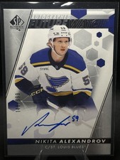 Upper Deck 2022-23 SP Authentic Future Watch Auto Nikita Alexandrov #148 /999