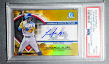 2023 Bowman Chrome Luisangel Acuna BTP-64 GOLD Auto /50 PSA 9