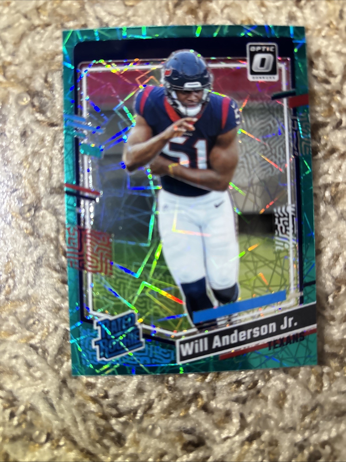2023 Panini Donruss Optic - Rated Rookie Will Anderson #246 Teal Velocity Prizm