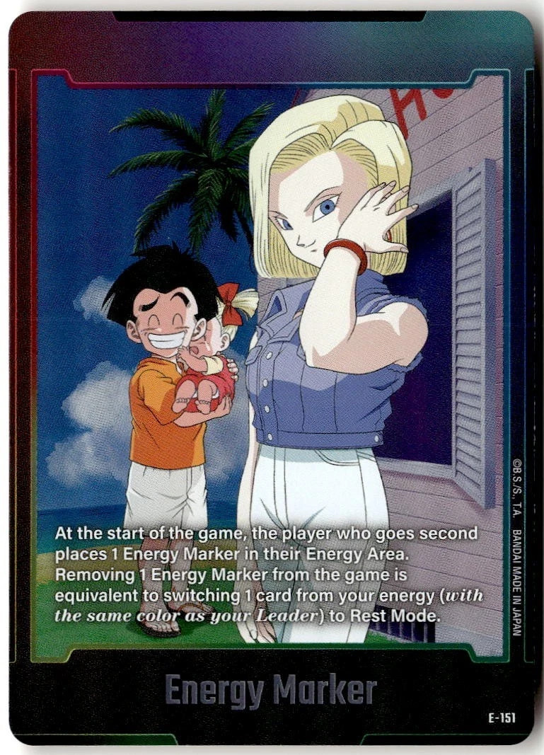 Energy Marker E-49 Dragon Ball Japanese Fusion World Energy Markers trading card — raw and PSA graded price guide