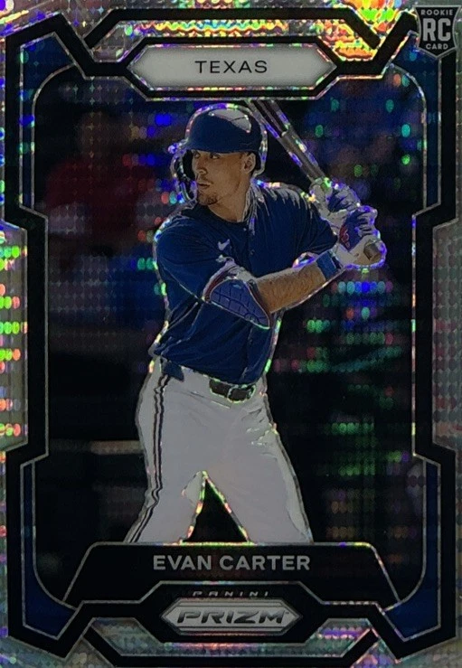 Evan Carter Rookie PSA 10 - 2024 Panini Prizm ‘Pulsar’ /499 -Rangers, Elite D - Image 4 of 4