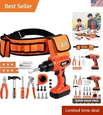 Complete 19-Piece Construction Tool Set for Kids - Safe  Fun Learning Toy