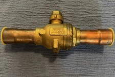 Keeprite 1-3/8 ODS Refrigerant Ball Valve 138BV With Tap- NEW