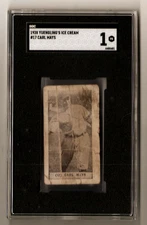 Carl Mays 1928 Yuengling's Ice Cream #17 SGC 1 Poor Cincinnati Reds