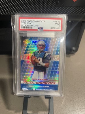 TOM BRADY 2008 TOPPS FINEST BLUE REFRACTOR /299 PSA 9 INVEST GOAT HOF MVP OBO!!!