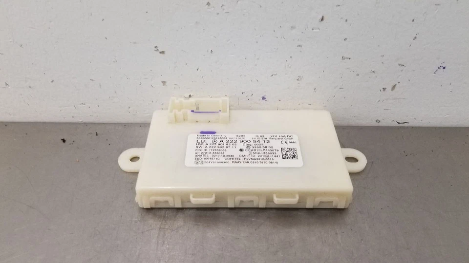 16 MERCEDES BENZ AMG C63S W205 MÓDULO DE CONTROLE DE ENTRADA KEYLESS GO 2229005412 - Imagem 2 de 4