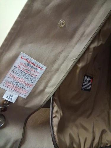 London Fog By Wamsutta Thinsulate 3M Long Classic Trench Coat Men’s Size 38 Reg image 5