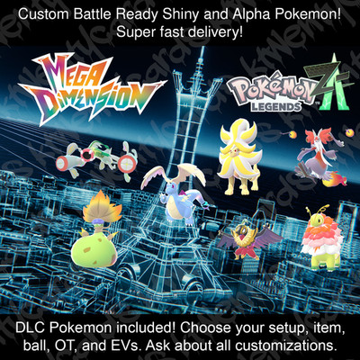 Pokemon Legends ZA Z-A  Shiny Alpha  Mega Dimension DLC Custom 6IV  Hyperspace 