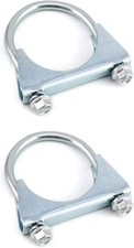 2-14 U-bolt Muffler Tip Exhaust Hook Clamp 2pcs Stainless Steel Universal