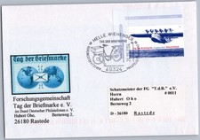 Melle 2004 Giornata del Francobollo SST Lettera Aereo Do X Bicicletta Postale