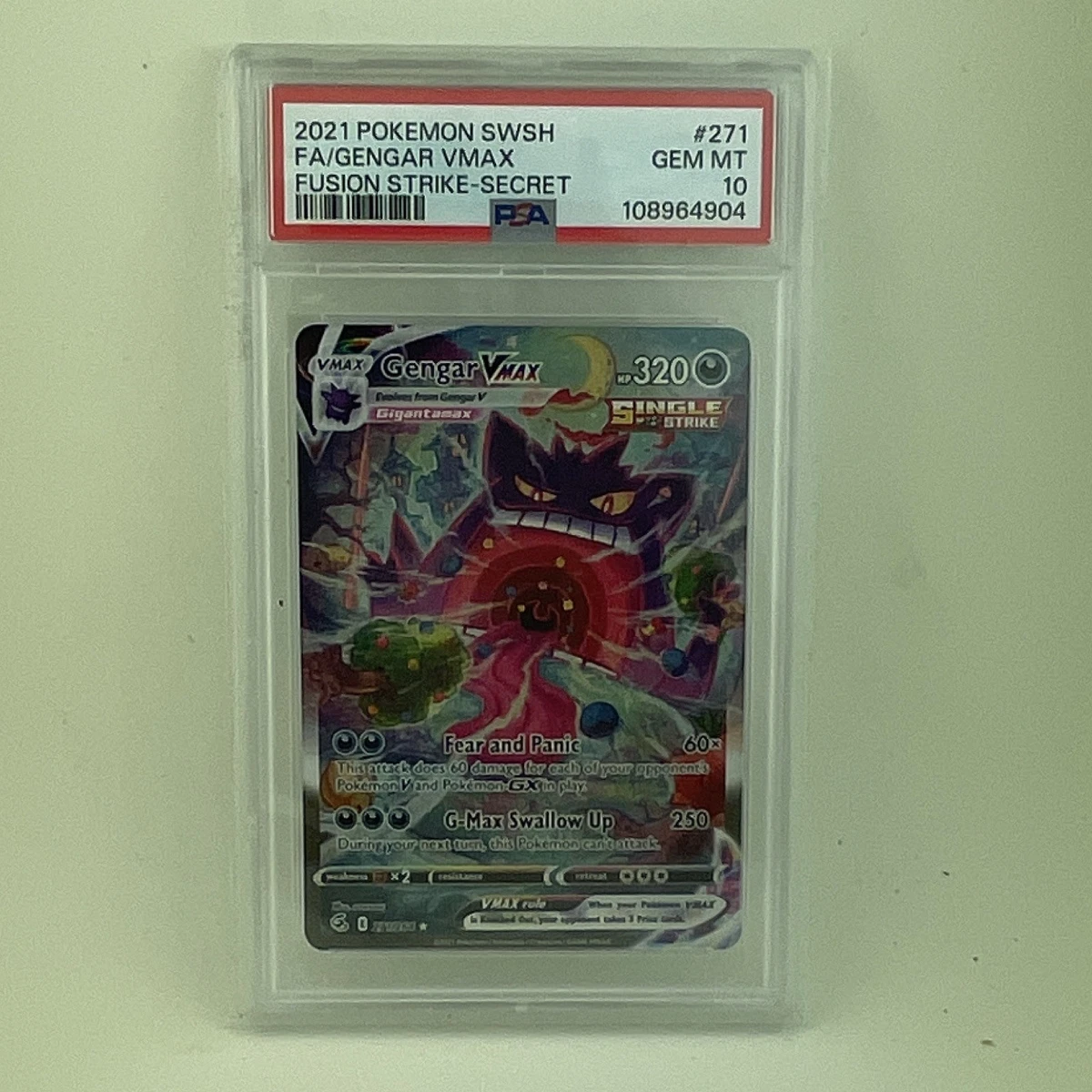 Gengar VMAX 271/264 Swsh08: Fusion Strike for sale | eBay