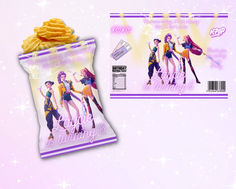 K Pop Demon Hunters – Custom Kids Birthday Decorations & Goody Bags UK - Image 3 of 4