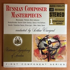 Russian Masterpieces LP 1959 Stereo Audio Fidelity 50,009 - NM PROMO COPY!