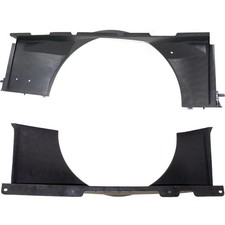 For 2001-05 Gmc Sierra 3500 Chevy Silverado 3500 Lower And Upper Fan Shroud Set
