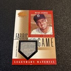 BASEBALL~DUKE SNIDER GAME WORN BROOKLYN DODGERS JERSEY RELIC~’01 LEAF CERTIFIED — photo 1