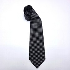 Zadi Andrew's Ties Milano Black Geometric 100 Silk Necktie Made in Italy