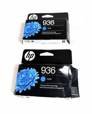 Lot 2 Genuine HP 936 - 4S6U9LN CYAN Ink Cartridge Exp. 09/2026  11/2026 - NEW