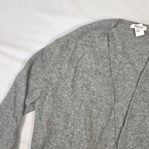 Madewell Alpaca/Wool Blend Colorblock Long Cardigan Sweater Grey Navy Womens M - Bild 6 von 18
