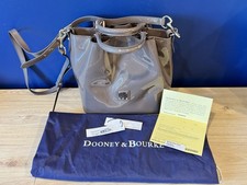 Dooney Bourke Small Barlow Satchel Espresso Patent Leather NWT Dust Bag Reg.