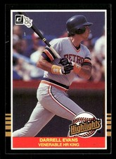 1985 Donruss Highlights #51 Darrell Evans VENERABLE HR KING [NM] [Base Set Card]