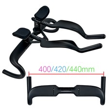 Road Bike Carbon Fully Internal Wiring Triathlon TT Rest Handlebar 400-440mm