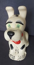 Ancien Jouet Chien A Roulettes Pat 25cm
