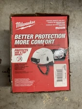 Milwaukee 48-73-1334 Gray Vented Helmet With Bolt Type 2 Class C(Open box)
