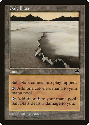 1x Salt Flats - LP/MP - Tempest Block - mtg - SPARROW MAGIC