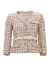 Bnwt Authentic Self Portrait Boucle Sequin Jacket Uk 8 Us 4 Eu 36