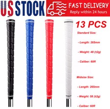 13Pack Golf Grip Tour Wrap Grip 60R Rubber Anti-slip Standard and Midsize