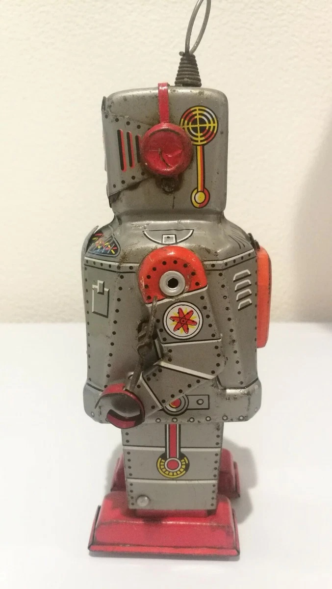 1950's Yoshiya KO Sparky Robot Japan Original Lithograph Wind up