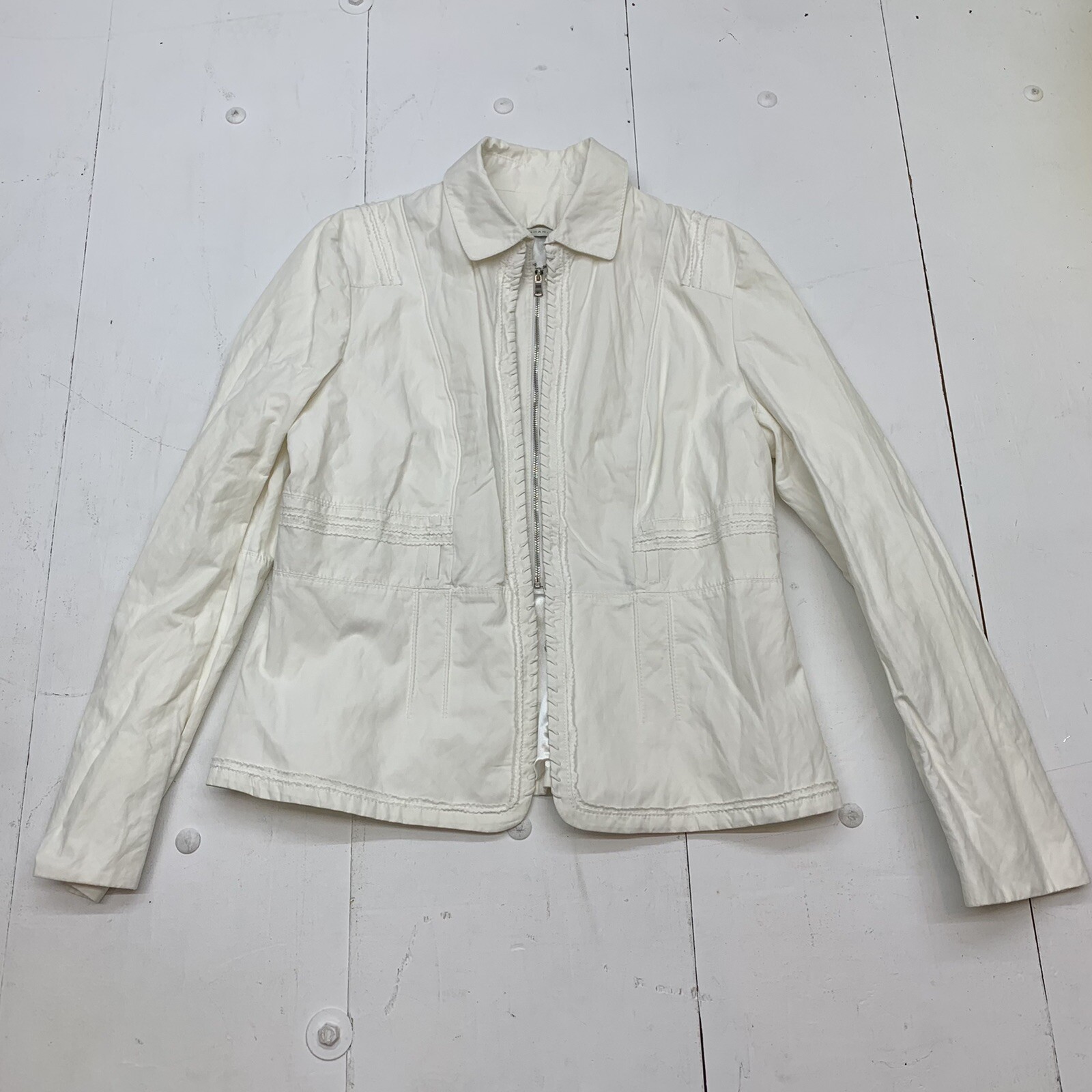 tahari white jacket