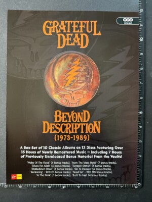 GRATEFUL DEAD - BEYOND DESCRIPTION 12X8'' Magazine Advert Poster M38