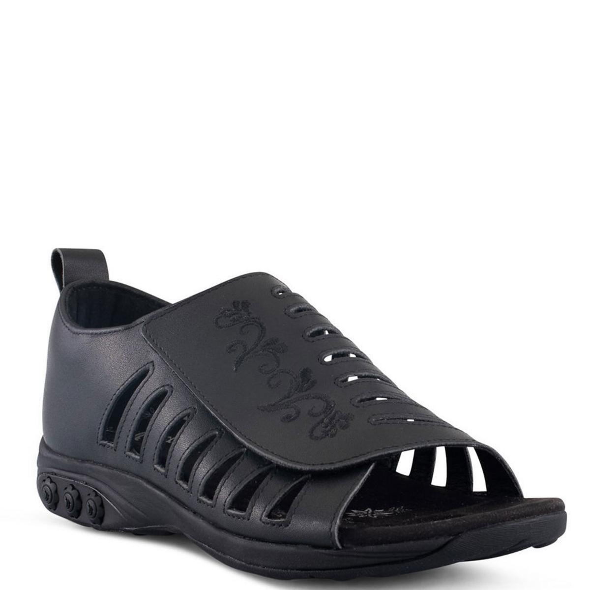 Женские босоножки на ремешках Therafit Shari черного цвета, размер 6,5-7 см (B,M), BHFO 9137