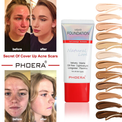 DOPPELPACK PHOERA flüssige Foundation vollflächig samtig matt makellos Make-up UK