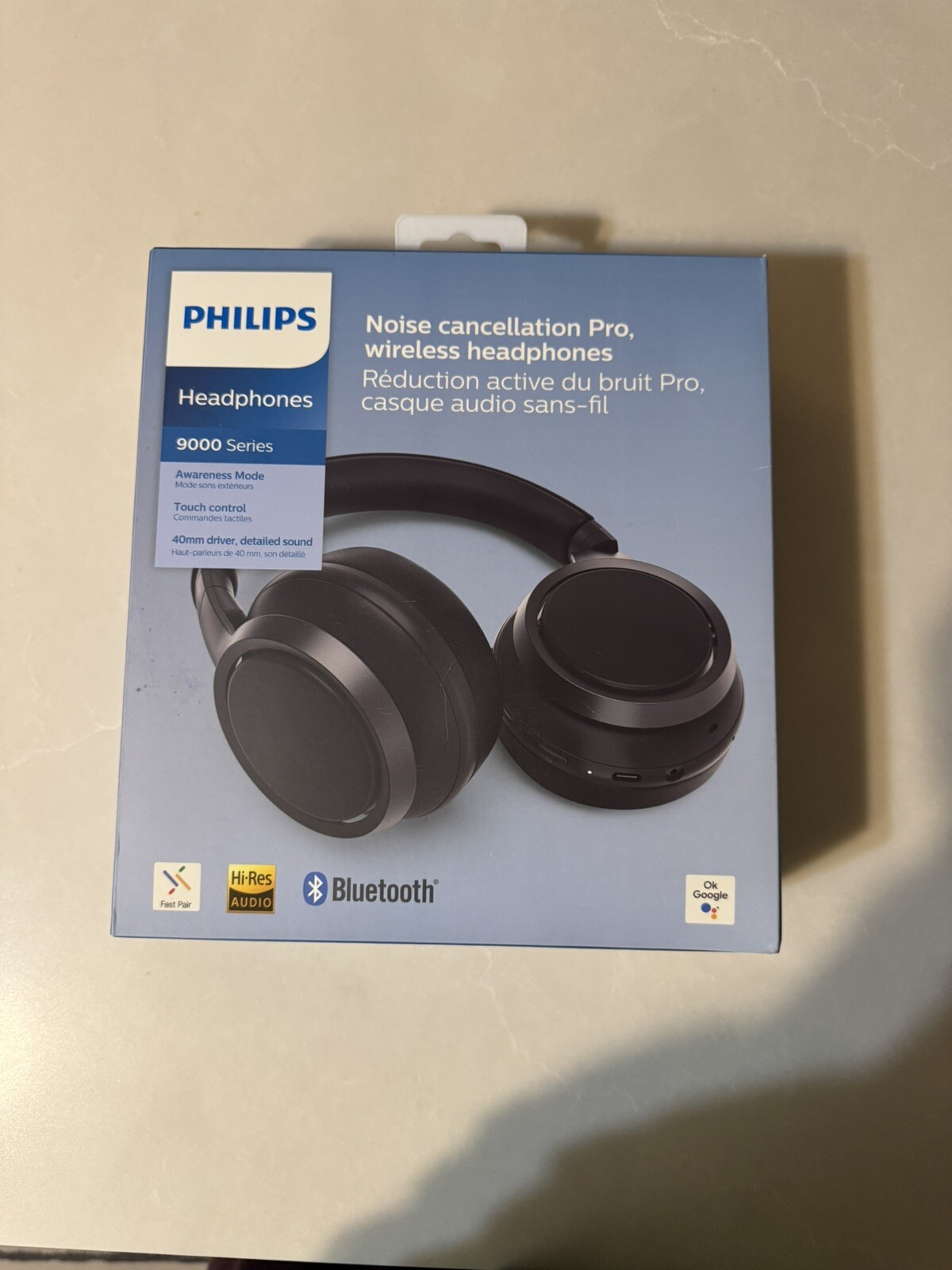 Philips TAH9505 Over Ear Noise Canceling Headphones 9000 Series in Black Brand New-image