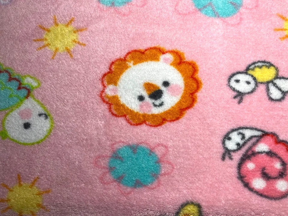 Manta Fisher Price Rosa Vellón Bebé Animales Lovey 35x37 Difícil de Encontrar Suave Seguridad Niña Foto 4 de 4