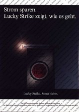 Lucky Strike Werbung Anzeige Reklame