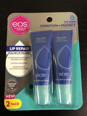 EOS Condition + Protect Lip Repair Extra Dry Lip Treatment Duo - 2 Tubes (NEW)