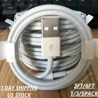 3FT/6FT USB Charger Cable Cord For iPhone 13 12 11 PRO XR X XS MAX 8 7 6 6S LOT