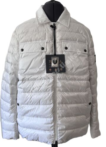 BELSTAFF TOUR DOWN (750 FILL) OVERSHIRT PUFFA JACKET WHITE 3XL RRP £375 BNWT - Picture 1 of 6