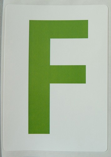 115Mm 4½" Lettere Verdi Su Bianco, Adesivi Per Lettere, Etichette In Plastica - Photo 7/30