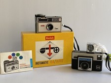 VINTAGE LOT OF 2 Kodak Instamatic Cameras 154/Outfit Boxed  X-15 1960's No Film