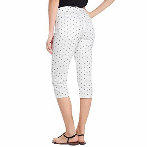 NYDJ SAILBOAT CROP HOSE DAMEN SCHWARZ & WEISS - Bild 2 von 3