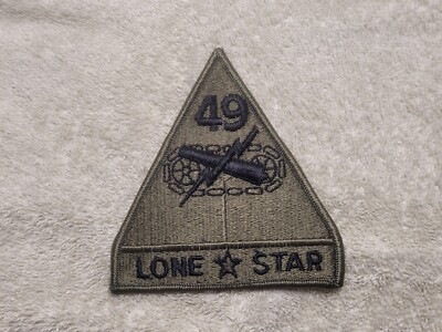 Surplus Patch US 49th Armored Division subdued unused / surplus patch - United States ...