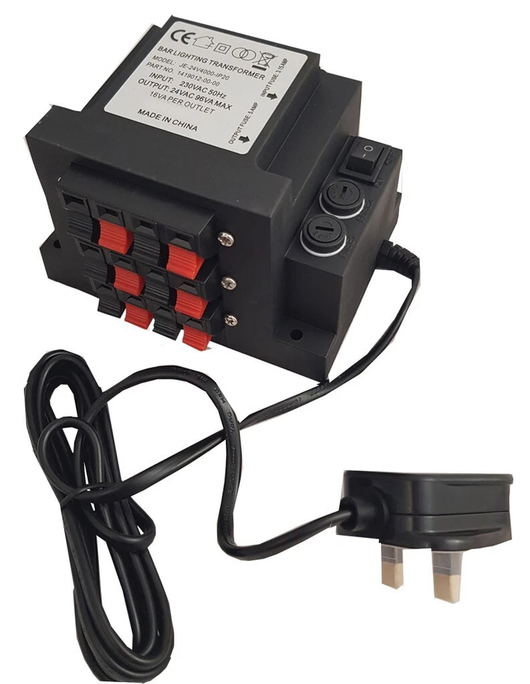 UK BRAND NEW Bar/Pub Font Beer Badge Lighting Transformer 24V AC Beer Mancave