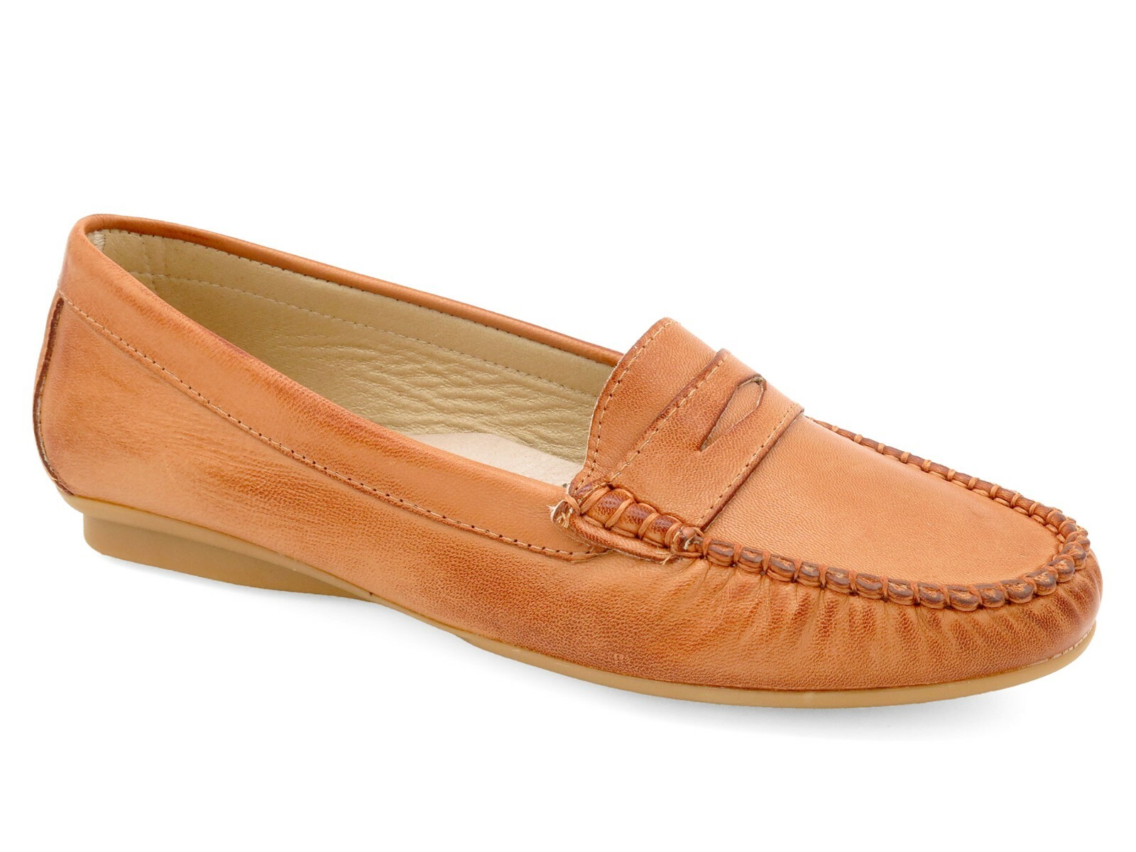 Damen-Loafer Mit Breiter Passform (E-EE) – Leder, Quaste, Mokassin-Stil, Zum Reinschlüpfen, Größe 37-42