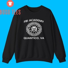 FBI Academy Quantico VA Black Size S to 3XL