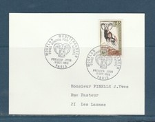 FRd carte animaux  1er jour mouflon méditerranéen 75 Paris   1969