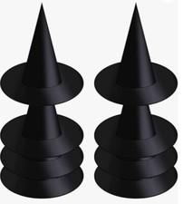 12 PCS Halloween Witch Hats Witch Costume Accessory, Black Witch Hats...